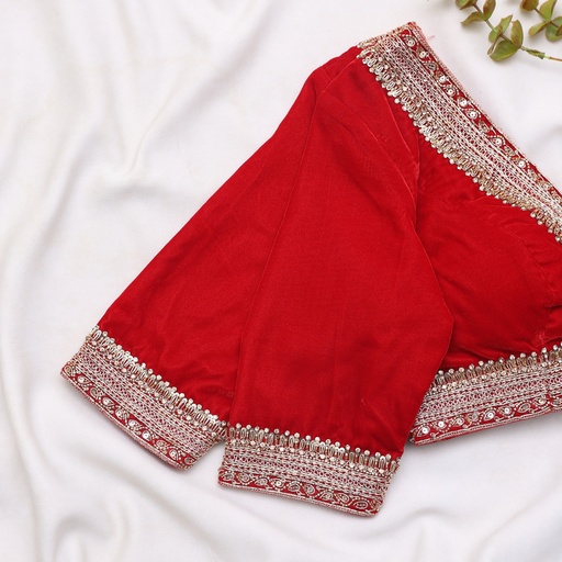 Red Wine color customized bridal blouse
